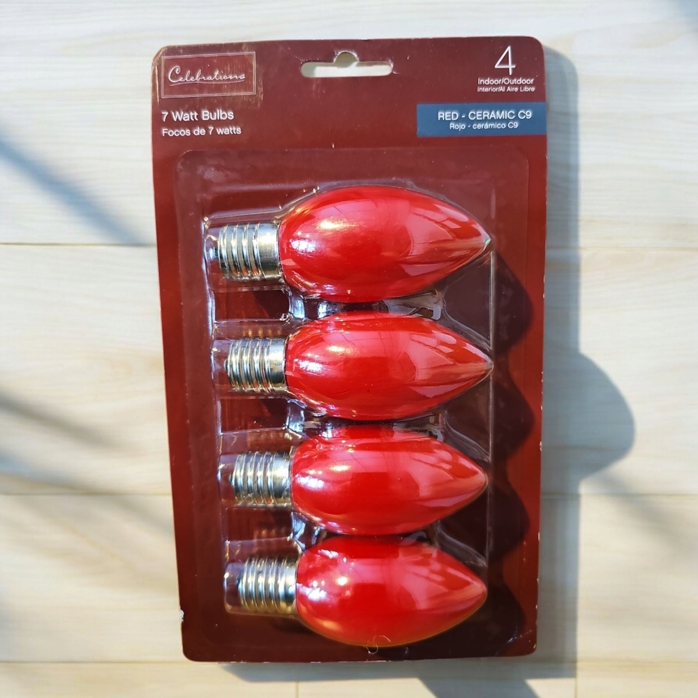 Celebrations Red Ceramic C9 Bulbs